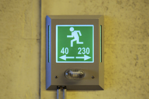 Tunnel Evacuation Sign