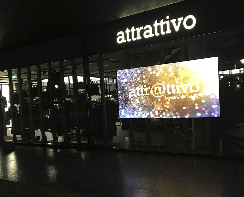 Led Video Wall in Retail Store